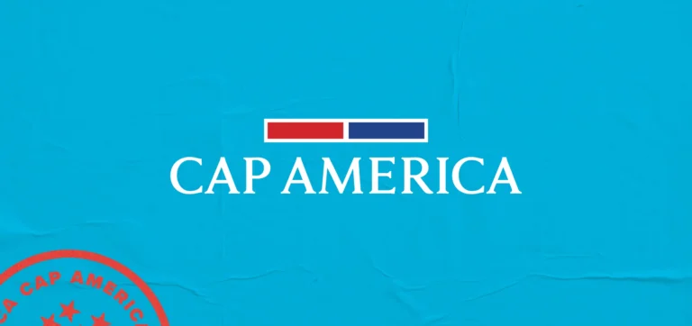 Cap America logo on textured paper