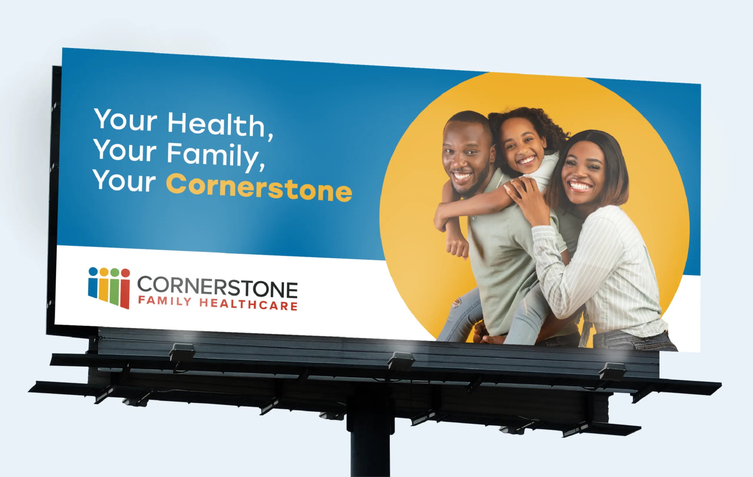 Cornerstone Family Healthcare Billboard Mockup 1x